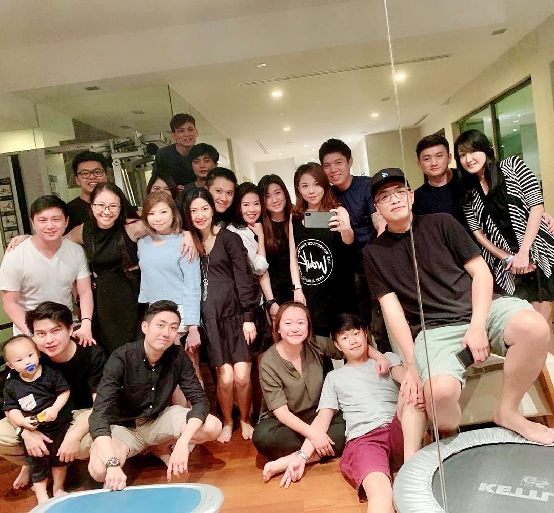GBR friends and families gathered at Missy's house.